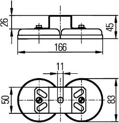 Base, worklight Hella 8HG 004 806-001