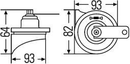 Trumpet Horn HELLA 3FH 007 728-861