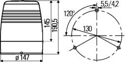 Rotating Beacon Hella 2RL 008 965-011