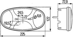 Tail Light Assembly HELLA 2VP 343 640-021