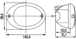 Warning Light HELLA 2XW 344 130-277