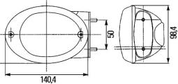 Tail Light Assembly HELLA 2SD 343 130-797