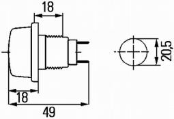 Position Light HELLA 2PF 003 563-187