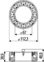 Taillight Cover HELLA 8XU 009 362-111