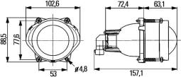 Headlight Hella 1ML 998 570-011
