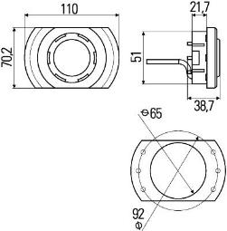 Interior Light Hella 2JA 343 700-051