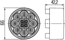 Direction Indicator Hella 2BA 009 001-511