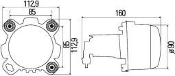 Headlight Hella 1BL 247 042-001