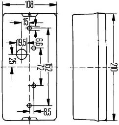 Tail Light Assembly HELLA 2SD 006 040-131