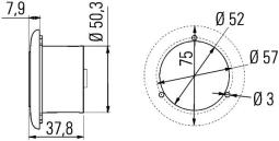 Interior Light HELLA 2JA 344 040-001