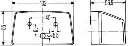 Licence Plate Light HELLA 2KA 003 389-011