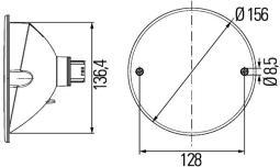 Reflector HELLA 8RA 344 610-017