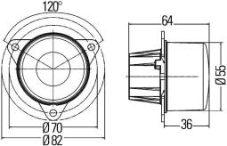 Direction Indicator Hella 2BA 011 172-031