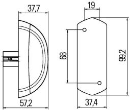 Clearance Light HELLA 2XS 205 020-041