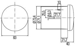 Tail Light Assembly HELLA 2SB 302 252-057