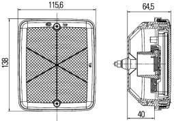 Tail Light Hella 2SA 013 236-241
