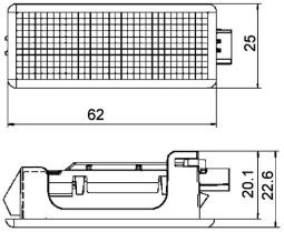 Door Entry Light HELLA 2XT 010 622-101