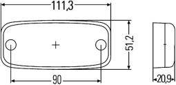 Side Marker Light HELLA 2PS 345 600-051