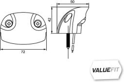 Licence Plate Light HELLA 2KA 357 013-001