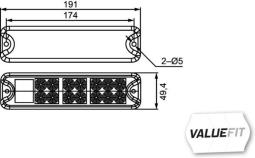 Tail Light Assembly HELLA 2VP 357 021-011