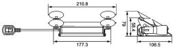 Strobe-type Beacon Hella 2XD 014 053-001