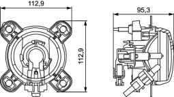 Headlight HELLA 1K0 257 043-517