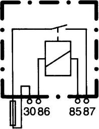 Relay, main current HELLA 4RA 003 530-041