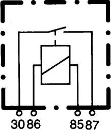 Relay, main current HELLA 4RA 965 400-001