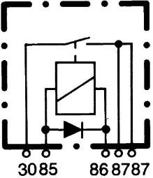 Relay, main current HELLA 4RA 933 791-091