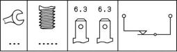 Stop Light Switch HELLA 6DF 006 551-001