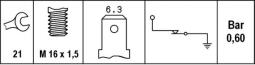 Oil Pressure Switch HELLA 6ZF 007 393-001