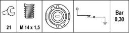 Oil Pressure Switch Hella 6ZL 007 675-001