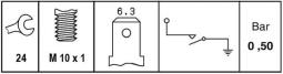 Oil Pressure Switch HELLA 6ZL 009 600-071