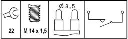 Switch, reverse light HELLA 6ZF 008 621-341