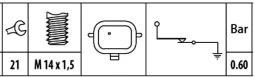 Oil Pressure Switch HELLA 6ZL 003 259-401