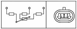 Sensor, throttle position Hella 6PX 008 476-451