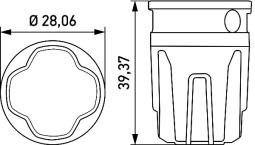 Strobe-type Beacon Hella 2XD 014 564-611
