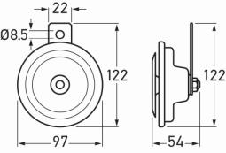 Signal Horn HELLA 3BA 002 768-382