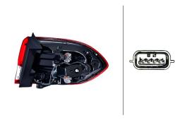 Tail Light Assembly Hella 2SD 012 311-111