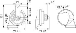 Trumpet Horn HELLA 3FH 007 728-831