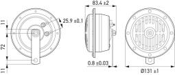 Signal Horn Hella 3CB 004 811-071