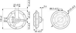 Signal Horn Hella 3AG 003 399-801