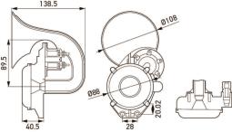 Trumpet Horn HELLA 3PA 013 410-041