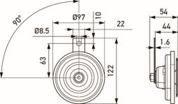 Signal Horn HELLA 3AL 002 952-811