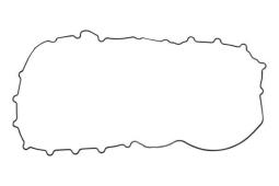 Gasket, housing cover (crankcase) Trucktec Automotive 03.10.008