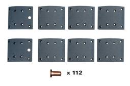 Brake Lining Kit, drum brake Trucktec Automotive 03.35.121