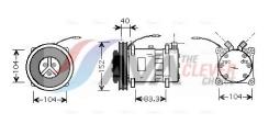 Compressor, air conditioning AVA Quality Cooling CLAK001