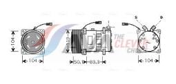 Compressor, air conditioning AVA QUALITY COOLING CLAK002