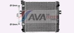 Radiator, engine cooling AVA Quality Cooling CP2018