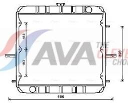 Radiator, engine cooling AVA Quality Cooling CR2135